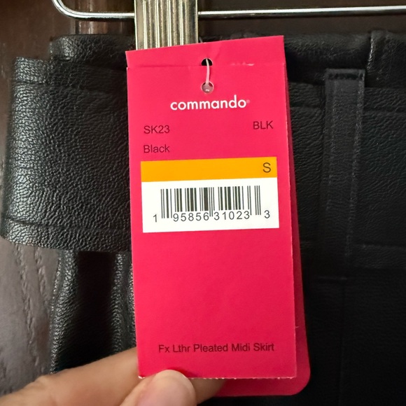 Commando Faux Leather Belted Midi Skirt - Picture 5 of 8